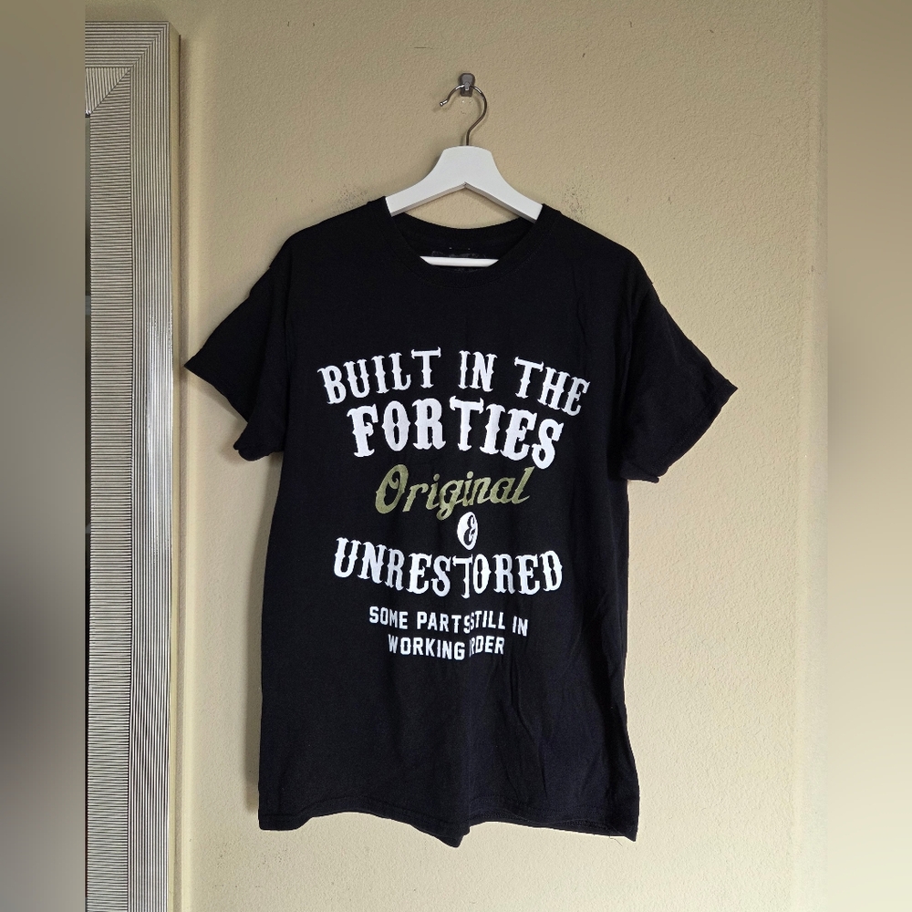 Built In The 40s T Shirt Humor Grandpa Dad Gift Funny